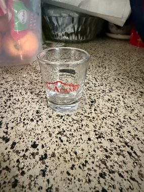 The Alamo “Come And Take It” Souvenir Clear Shot Glass - Branded Collectible